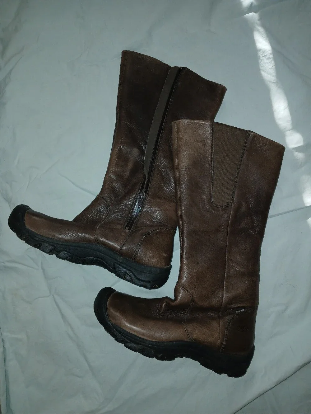 Keen Brown Tall Leather Winter & Rain Boots